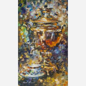 palette knife oil painting lost in time stil life
